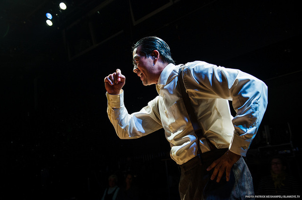 Ryun Yu as Gordon Hirabayashi in “Hold These Truths”. Photo credit: Patrick Weishampel/Courtesy Portland Center Stage