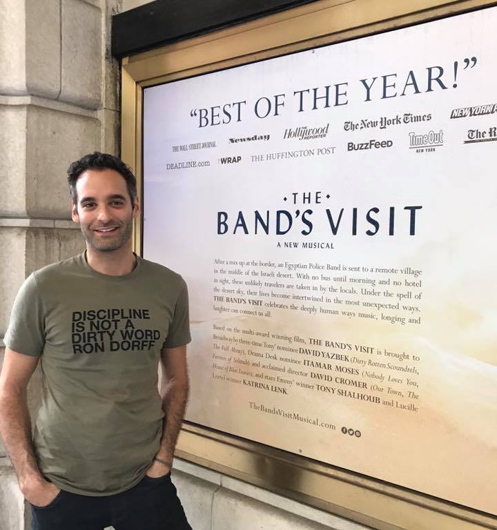 Jonathan Raviv is making his Broadway debut in THE BAND'S VISIT at the Barrymore. Photo by Lia Chang
