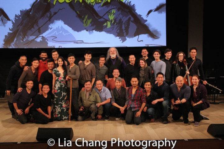 The Company of GOLD MOUNTAIN at TheTimesCenter in New York on October 21, 2017. Photo by Lia Chang