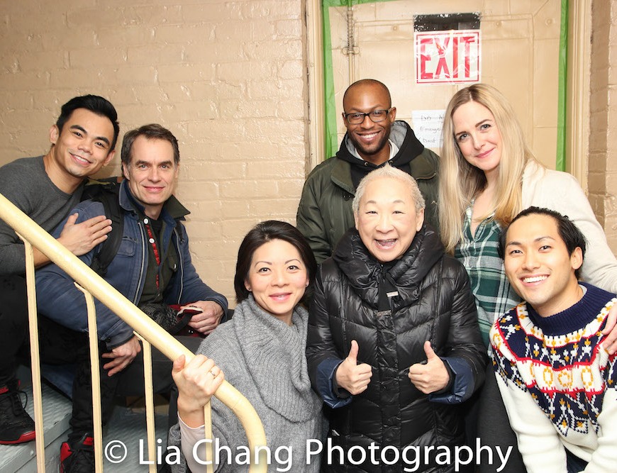 Jason Garcia Ignacio, Murray Bartlett, Celeste Den, Lori Tan Chinn, Manny Brown, Clea Alsip and Jin Ha. Photo by Lia Chang