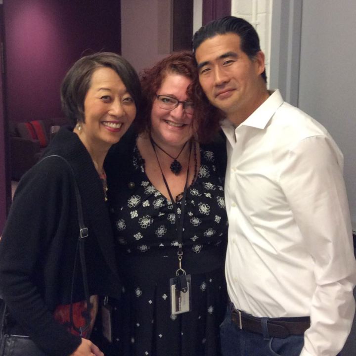 Jeanne Sakata, Jessica Kubzansky and Ryun Yu after the opening night performance of HOLD THESE TRUTHS at Arena Stage.