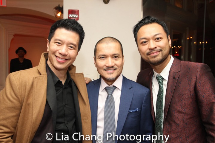 Reggie Lee, Jon Jon Briones and Billy Bustamante. Photo by Lia Chang