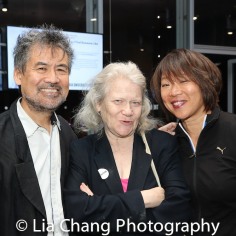 David Henry Hwang, Morgan Jeness and a guest. Photo by Lia Chang-97