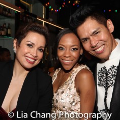 Lea Salonga, Nikki M. James and Clint Ramos. Photo by Lia Chang