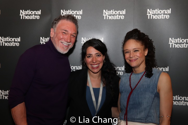 Patrick Page, Rachel Chavkin and Amber Gray. Photo by Lia Chang