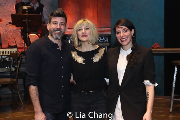 David Neumann, Anaïs Mitchell and Rachel Chavkin. Photo by Lia Chang