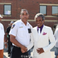 Lieutenant Nicolas and Grand Marshal André De Shields. Photo by Lia Chang