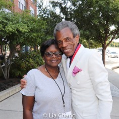 Wanda Best and Grand Marshal André De Shields. Photo by Lia Chang