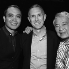 Jose Llana, Robert Longbottom, Alvin Ing. Photo by Lia Chang