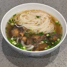 Pho duo bo - Ox Tail Noodle Soup. Photo by Lia Chang