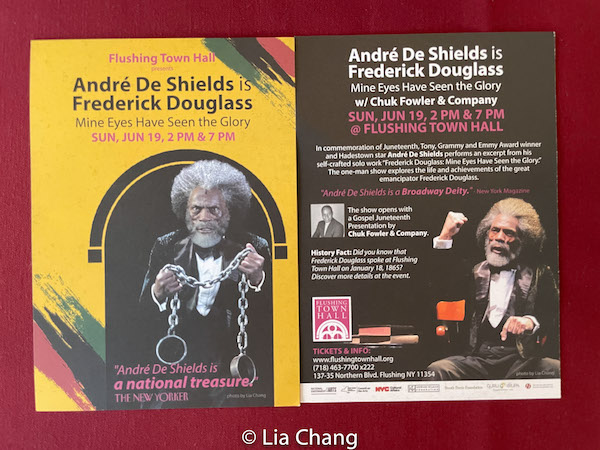 Andre De Shields. Photos by Lia Chang